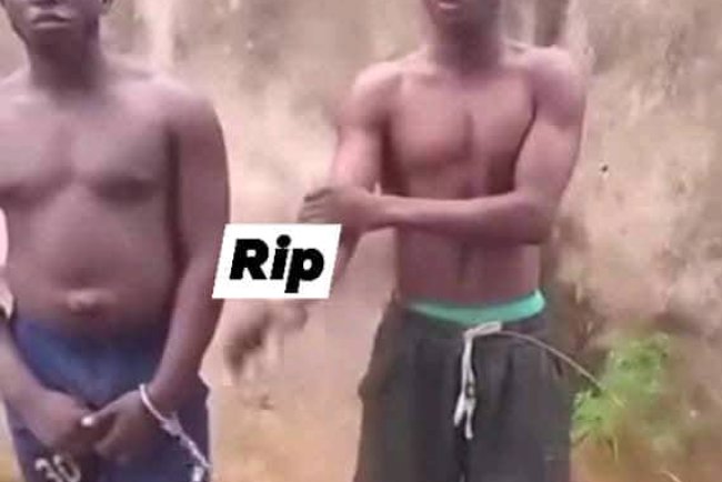 Biafran Commander “Gentle the Yahoo” caught on camera executing his own boys after accusing them of committing armed r0bbery behind his back
