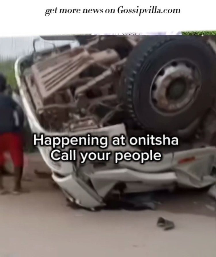 Just-in 5 De@d Many injured! "As Dangote Truck falls this morning at Onitsha Anambra state "