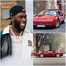 Netizens Reacts as Burnaboy Shows off his 1988 old vintage ferari