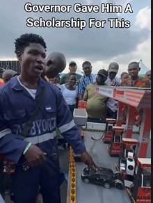 Governor Peter Mbah Grants Scholarship to Street-Inventor in Enugu