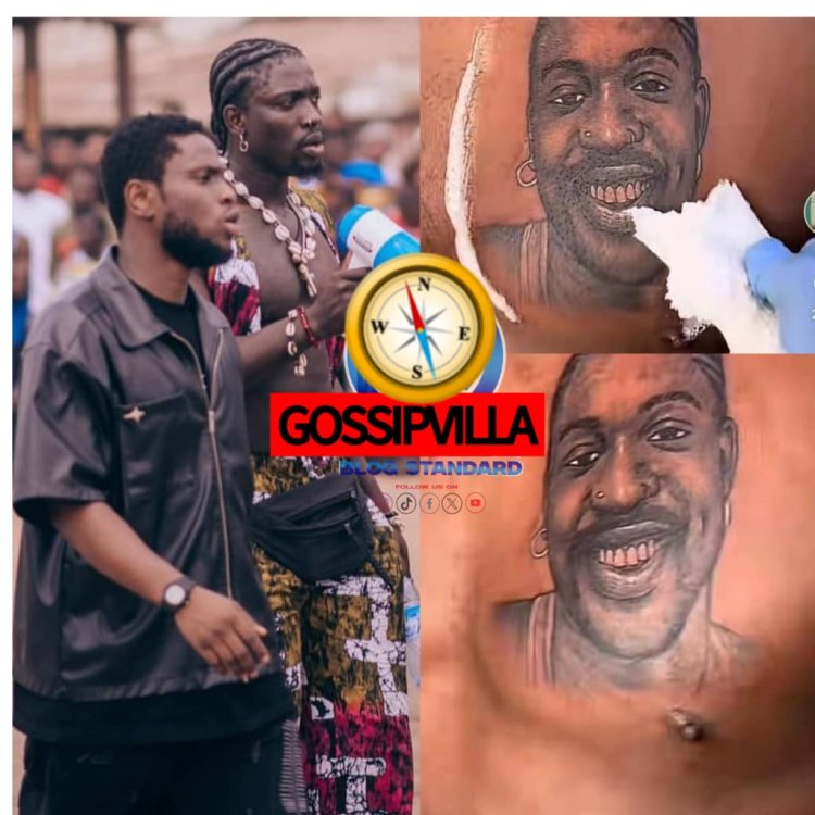 Netizens reacts as 75yrs old man Tattooed VDMs face on his chest .