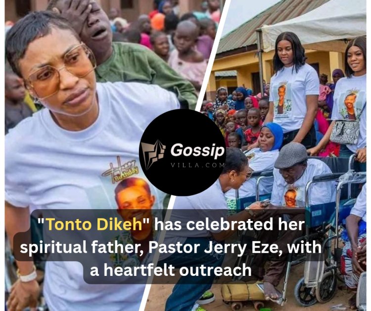 Tonto Dikeh celebrated his spiritual father in a different way