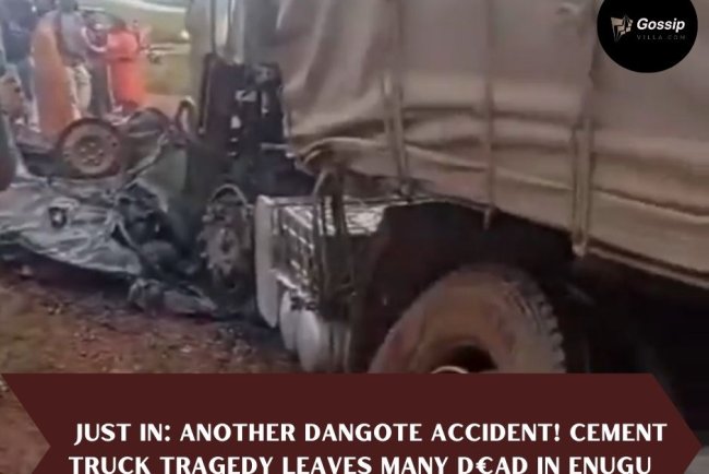 ANOTHER DANGOTE ACCIDENT ! CEMENT TRUCK  TRAGEDY LEAVES MANY D€AD IN ENUGU