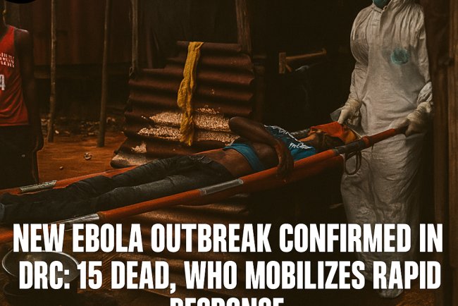 NEW EBOLA OUTBREAK CONFIRMED IN DRC: 15 DEAD, W.H.O MOBILIZES RAPID RESPONSE