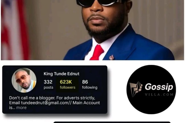 Kingmaker Tunde Ednut’s Instagram Page with Over 4.6 Million Followers Taken Down