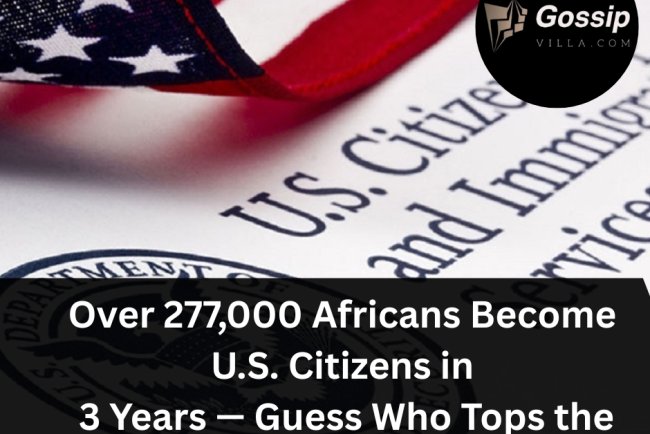 Over 277,000 Africans Become U.S. Citizens in 3 Years — Guess Who Tops the List?