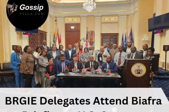 BRGIE Delegates Attend Biafra Briefing at U.S. Congress