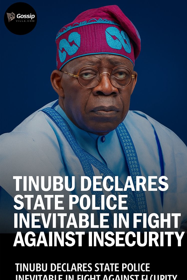 Tinubu Declares State Police Inevitable in Fight Against Insecurity