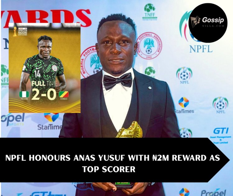 NPFL Honours Anas Yusuf with ₦2m Reward as Top Scorer