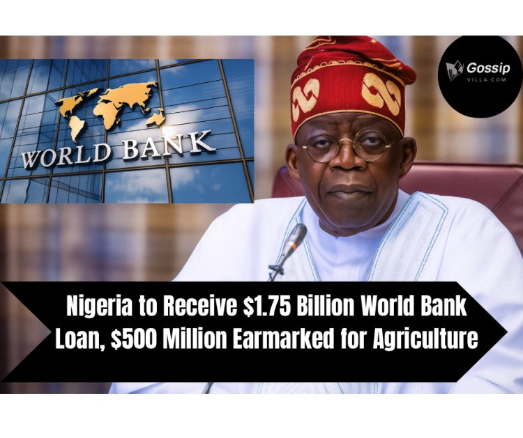 NIGERIA TO RECEIVE $1.75 BILLION WORLD BANK LOAN, $500 MILLION EARN-MARKED  FOR AGRICULTURE