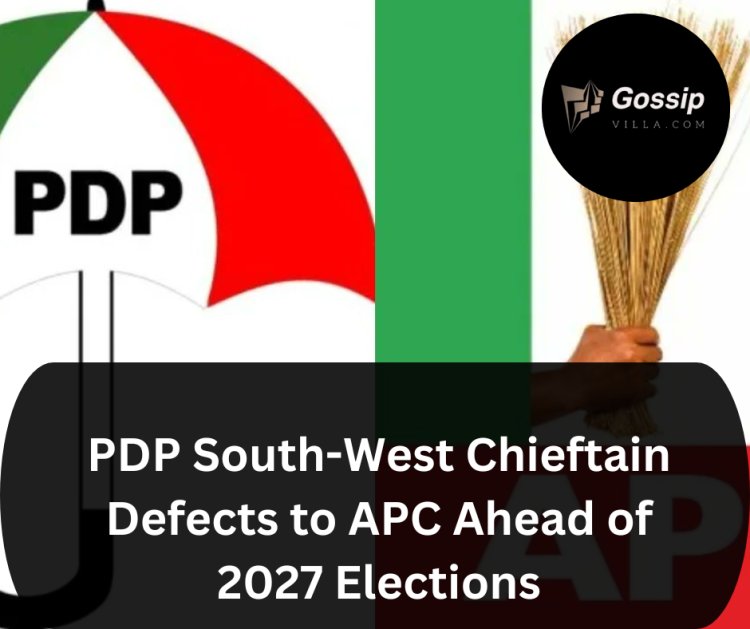 PDP South-West Chieftain Defects to APC Ahead of 2027 Elections