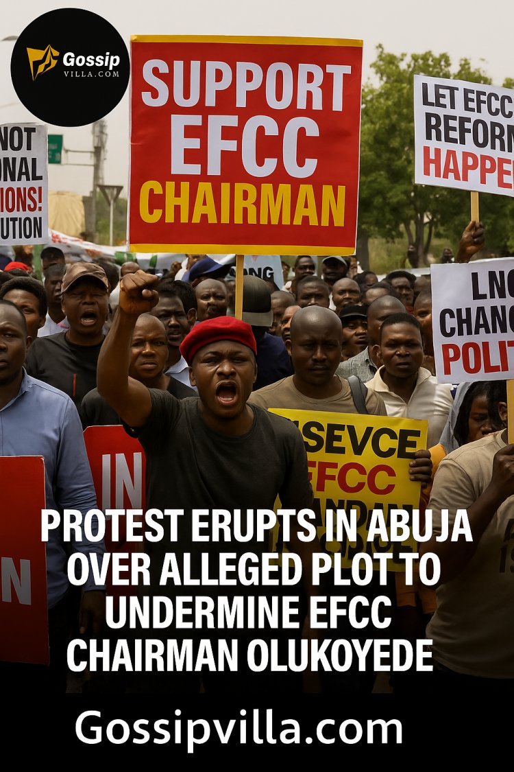 Civil Society Groups Storm Abuja in Protest Against Alleged Plot to Weaken EFCC Chairman Olukoyede