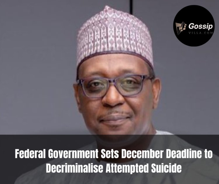 Federal Government Sets December Deadline to Decriminalise Attempted Suicide