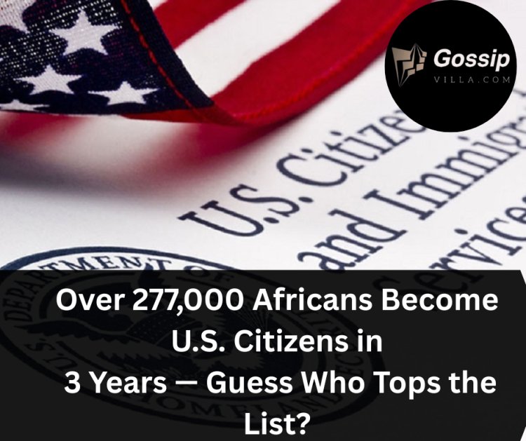 Over 277,000 Africans Become U.S. Citizens in 3 Years — Guess Who Tops the List?