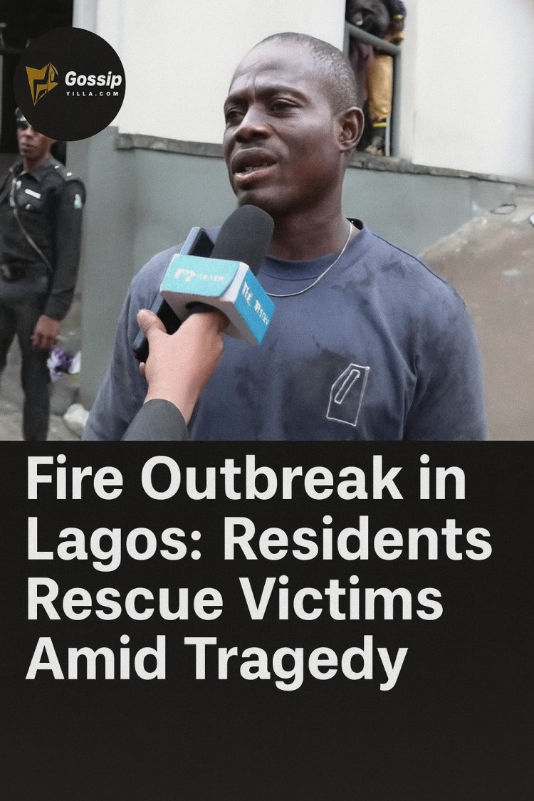 Fire Outbreak in Lagos: Residents’ Bravery Saves Lives Amid Tragedy