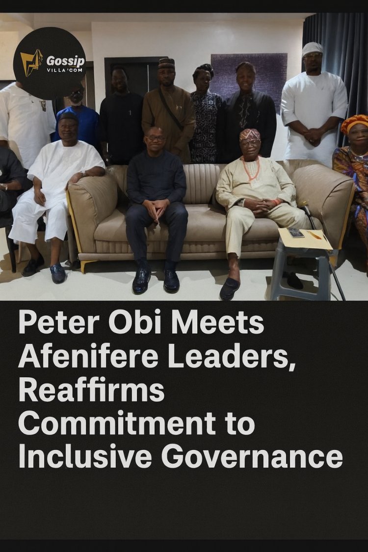 Peter Obi Meets Afenifere Leaders, Vows Inclusive Governance for All Nigerians