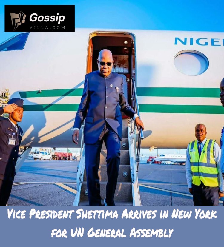 Vice President Shettima Arrives in New York for UN General Assembly