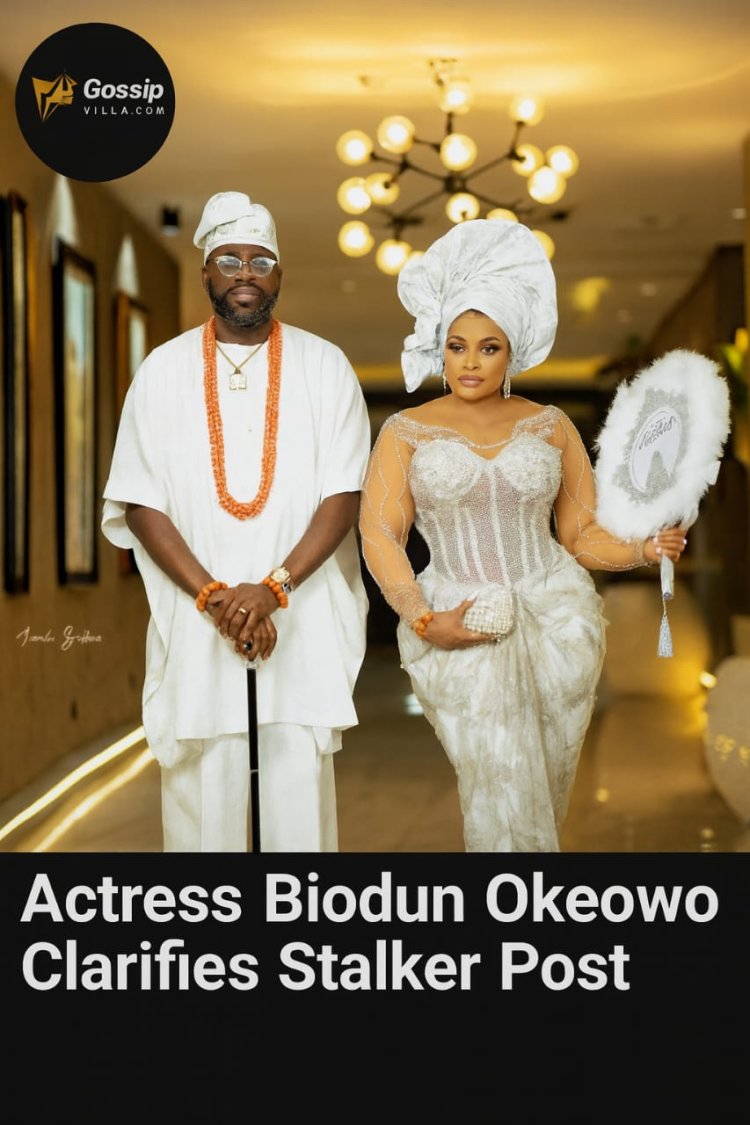 Actress Biodun Okeowo Clarifies “Stalker” Post as Playful Family Joke
