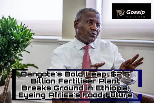 Dangote’s Bold Leap: $2.5 Billion Fertiliser Plant Breaks Ground in Ethiopia, Eyeing Africa’s Food Future