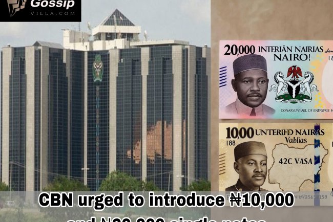 CBN urged to introduce ₦10,000 and ₦20,000 single notes