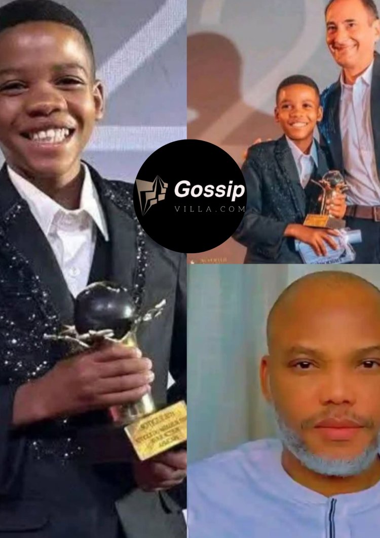 Young Prodigy Shocks the World: Nnamdi Kanu's Son Triumphs in Global Brain Challenge