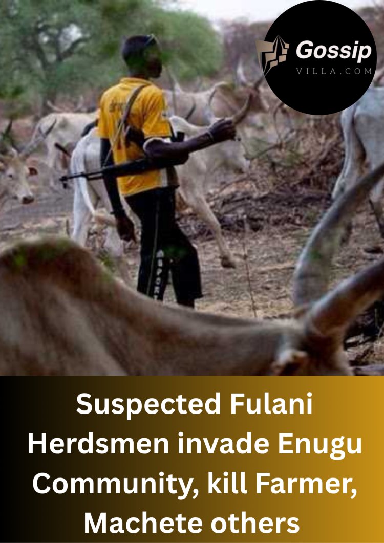 Suspected Fulani Herdsmen Invade Enugu Community, Kill Farmer, Machete Others