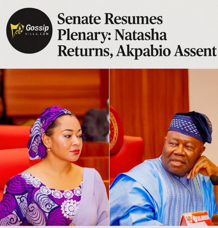 Senate Resumes Plenary: Natasha Akpoti-Uduaghan Returns in Triumph as Akpabio’s Absence Sparks Speculation