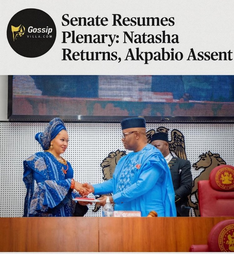 Senate Resumes Plenary: Natasha Akpoti-Uduaghan Returns in Triumph as Akpabio’s Absence Sparks Speculation