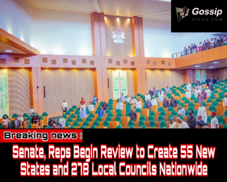 Senate, Reps Begin Review to Create 55 New States and 278 Local Councils Nationwide
