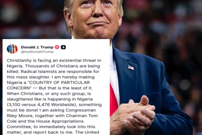 Trump Declares Nigeria a “Country of Particular Concern” Over Religious Freedom Violations