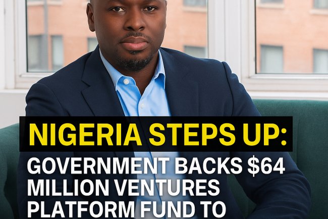Nigeria Steps Up: Government Backs $64 Million Ventures Platform Fund to Boost Startups