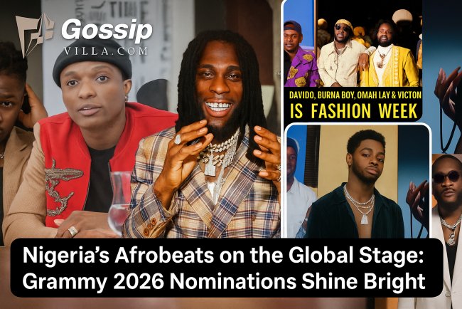 Davido, Burna Boy & Omah Lay Make History with Joint 2026 GRAMMY Nominations — Afrobeats Triumphs on the Global Stage