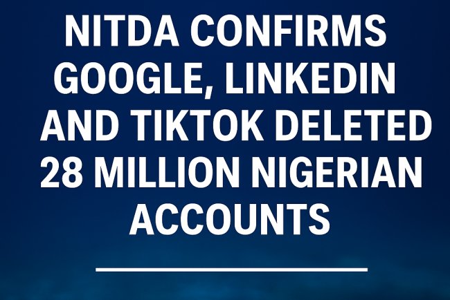 NITDA Confirms Google, LinkedIn and TikTok Deleted 28 Million Nigerian Accounts in Major Crackdown on Fraud and Harmful Content