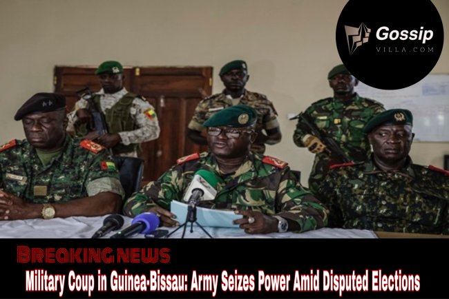 Military Coup in Guinea-Bissau: Army Seizes Power Amid Disputed Elections