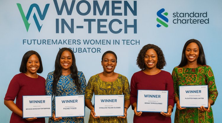 Standard Chartered Empowers 5 Female Tech Founders with $10,000 Each in Its Women-in-Tech Incubator