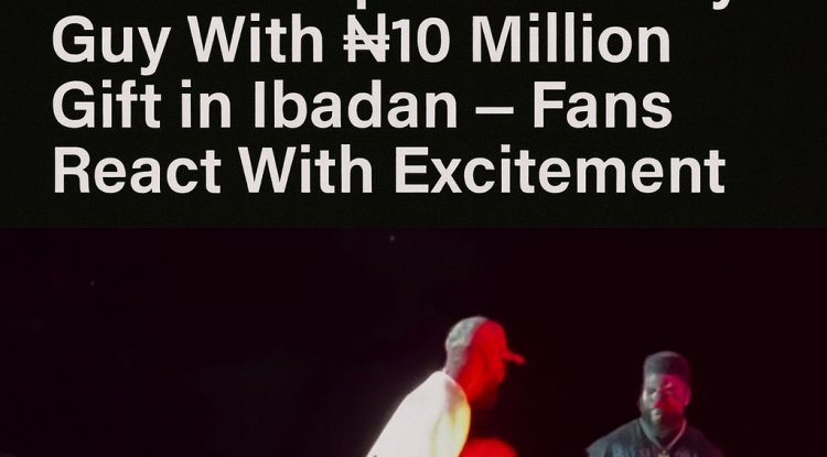 B Red Gifts Trinity Guy ₦10 Million in Ibadan: Fans Celebrate Heartwarming Surprise