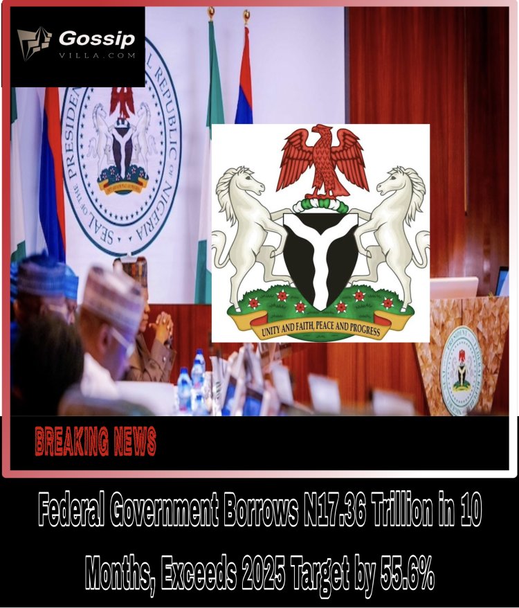 Federal Government Borrows N17.36 Trillion in 10 Months, Exceeds 2025 Target by 55.6%