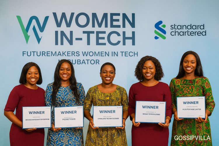 Standard Chartered Empowers 5 Female Tech Founders with $10,000 Each in Its Women-in-Tech Incubator