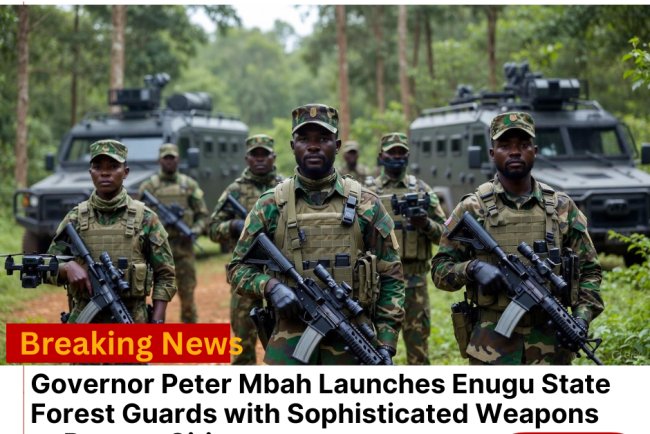 Governor Peter Mbah Launches Enugu State Forest Guards with Sophisticated Weapons to Protect Citizens