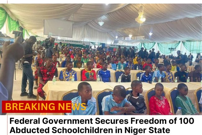 Federal Government Secures Freedom of 100 Abducted Schoolchildren in Niger State
