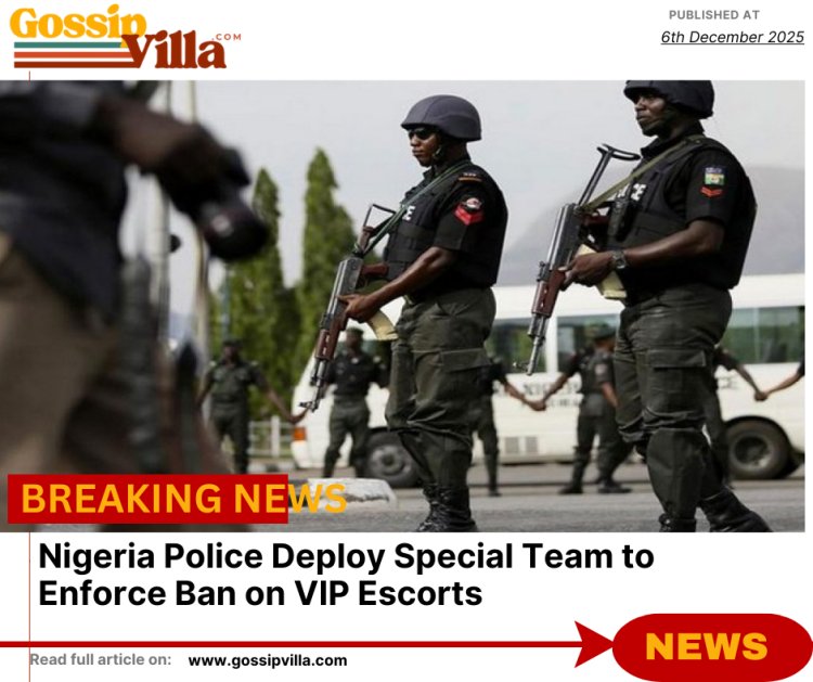 Nigeria Police Deploy Special Team to Enforce Ban on VIP Escorts