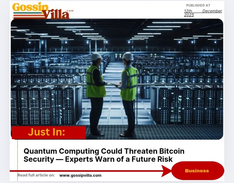 Quantum Computing Could Threaten Bitcoin Security — Experts Warn of a Future Risk