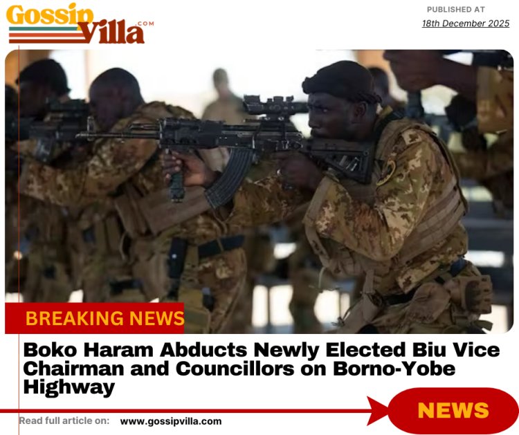 Boko Haram Abducts Newly Elected Biu Vice Chairman and Councillors on Borno-Yobe Highway